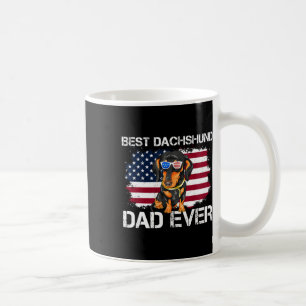 Taza De Café Mejor Padre De Dachshund Que El Patriótico Wiener 