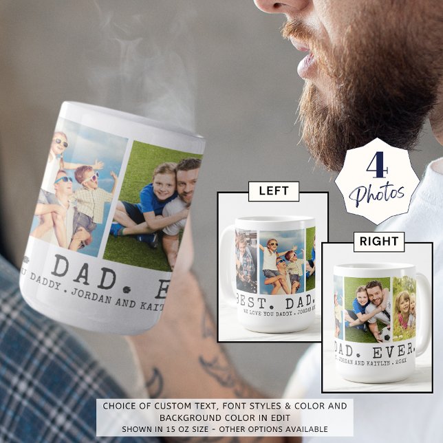 Taza De Café MEJOR PADRE DE LA ACTUALIDAD 4 Fotos Personalizada (Subido por el creador)
