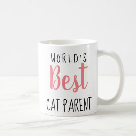 Taza De Café Mejor padre gato del mundo - Personalizable