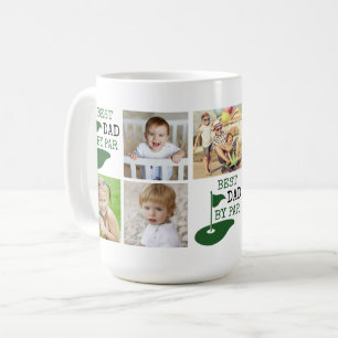 Taza De Café MEJOR PADRE POR PAR 7 Fotocolage Golfista