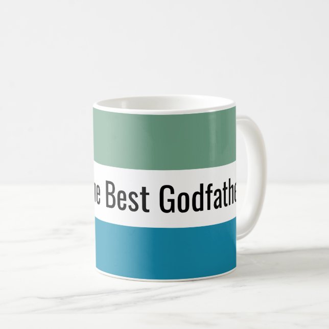 Taza De Café Mejor Padrino Personalizado Mug (Anverso derecho)