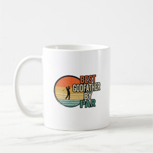 Taza De Café Mejor padrino por Par Vintage Golf Vector Design_1