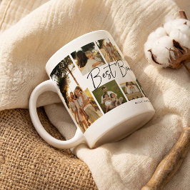 Taza De Café Mejor Papá Adicional Regalo Collage de 10 Fotos