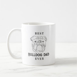 Taza De Café Mejor Papá Bulldog de Todos los Tiempos