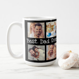 Taza De Café Mejor Papá Cada Vez 4 Collage de fotos Divertido 