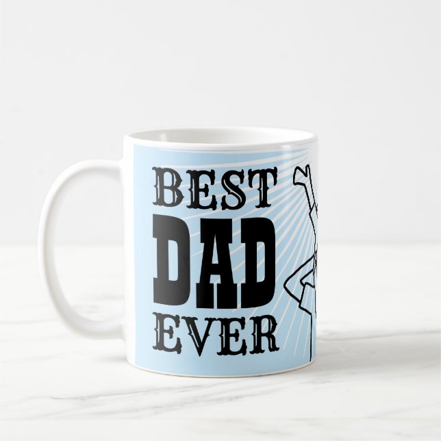 Taza De Café Mejor Papá Cita Alguna Vez Padre Personalizado De  (Izquierda)