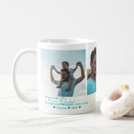 Taza De Café Mejor Papá | Collage de Tres Fotos Escritas a Mano