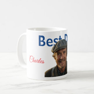 Taza De Café Mejor Papá con Foto y Nombre