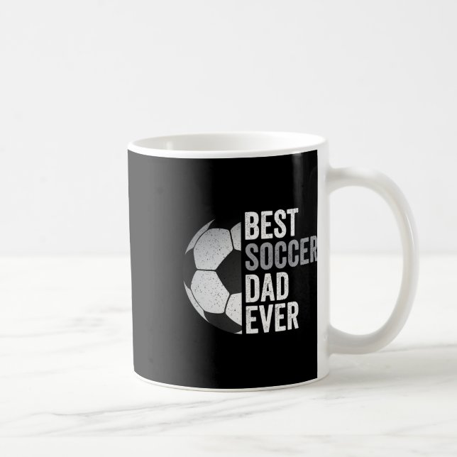 Taza De Café Mejor papá de fútbol que nunca padre y#; el fútbol (Derecha)