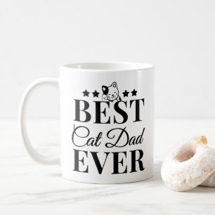 Taza De Café Mejor Papá de Gato del Mundo - Papá de Gato