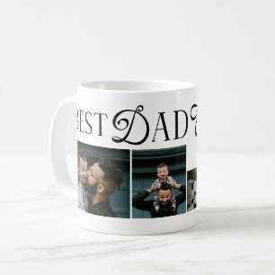Taza De Café Mejor Papá del Mundo 3 Fotos Corazón Regalos Día d