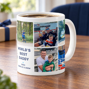Taza De Café Mejor Papá del Mundo 8 Fotocolage