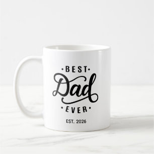 Taza De Café Mejor Papá del Mundo Fecha de Establecimiento