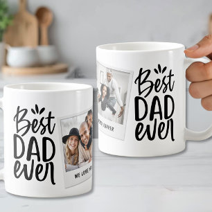 Taza De Café Mejor Papá del Mundo Foto Moderna para el Día del