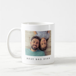 Taza De Café Mejor Papá del Mundo Foto Personalizada