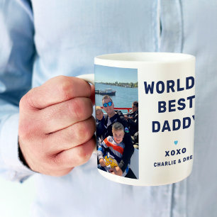 Taza De Café Mejor Papá del Mundo Foto Recuerdo