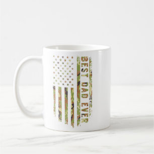 Taza De Café Mejor Papá del Mundo Patriota EEUU Camuflaje Bande