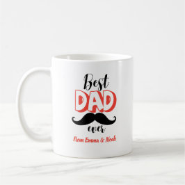 Taza De Café Mejor Papá del Mundo Regalo Personalizado para el 