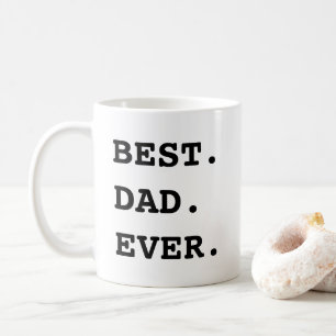 Taza De Café Mejor Papá del Mundo Texto de Nombre Personalizado