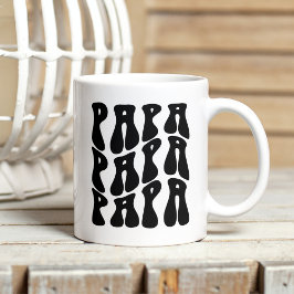 Taza De Café Mejor Papá - El Audaz Día del Padre Blanco y Negro