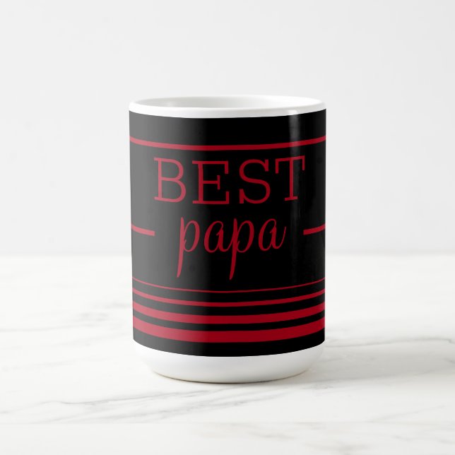 Taza De Café Mejor Papa elegante (Centro)