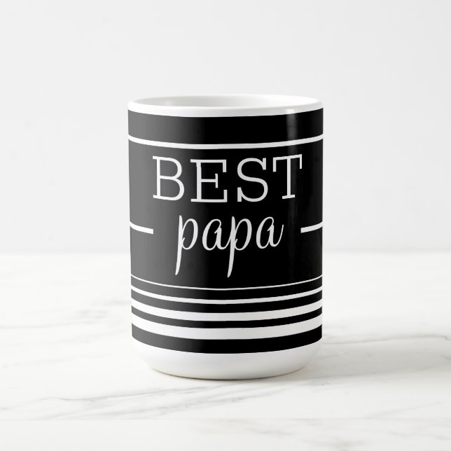 Taza De Café Mejor Papa elegante (Centro)