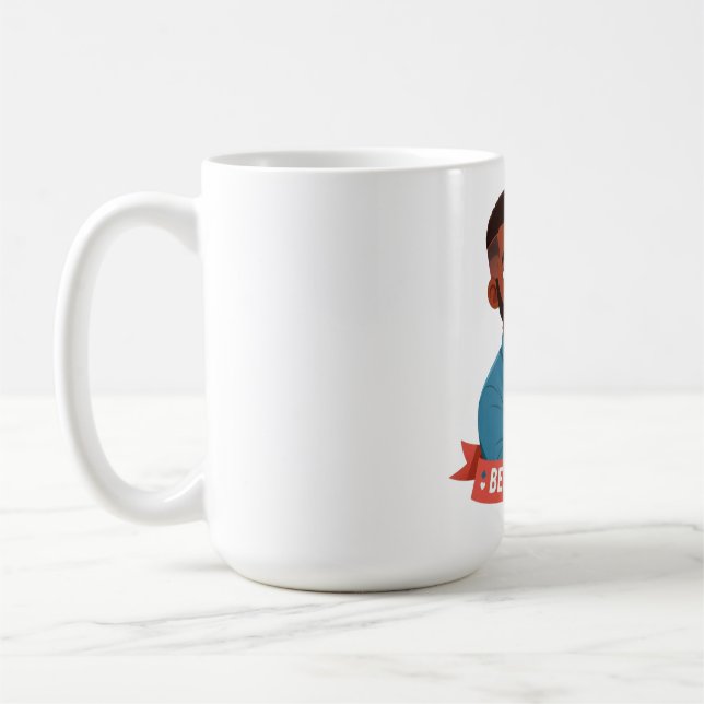 Taza De Café Mejor papá en el mundo - Familia afroamericana (Izquierda)