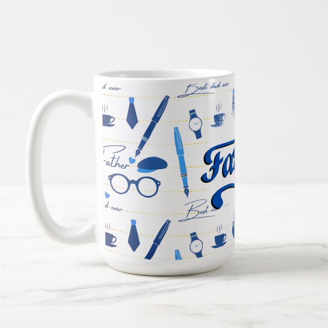 Taza De Café Mejor Papá, Feliz Día del Padre (Izquierda)