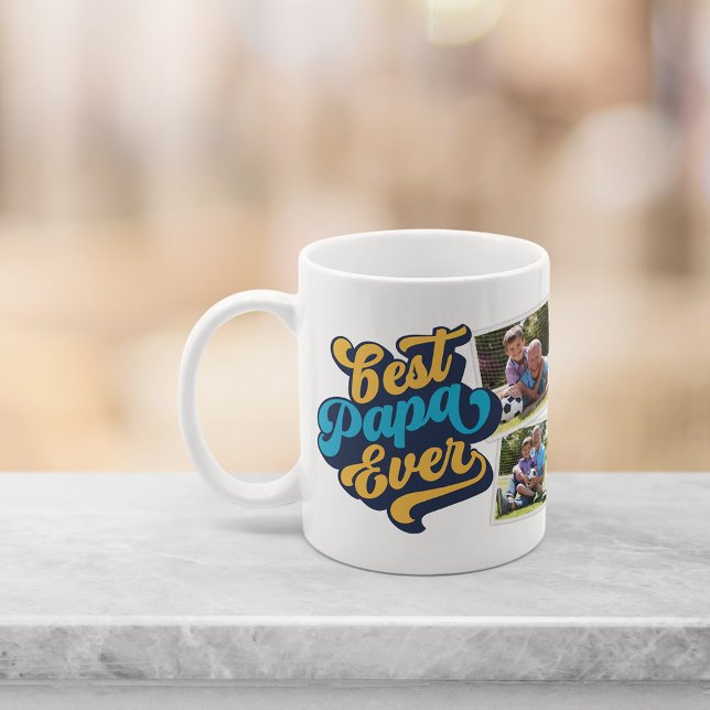 Taza De Café Mejor Papa | Foto del abuelo (Subido por el creador)