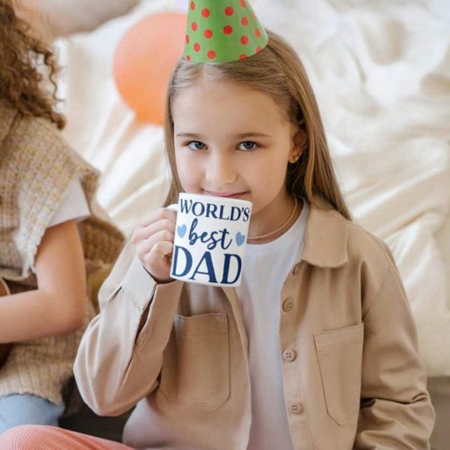 Taza De Café Mejor Papá Imprime Mug Blanco Moderno (Subido por el creador)