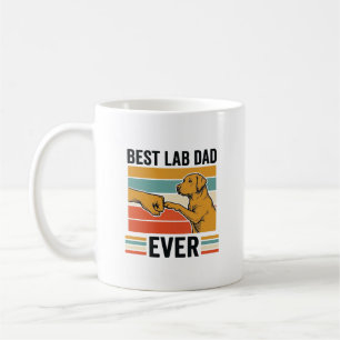 Taza De Café Mejor Papá Lab Ever Diseño de Camiseta Vintage Lab