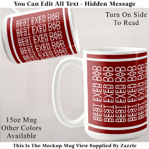 Taza De Café Mejor Papá Mensaje Oculto 158R Navidad