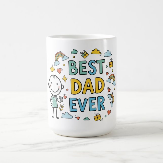 Taza De Café Mejor Papá Nunca (Centro)