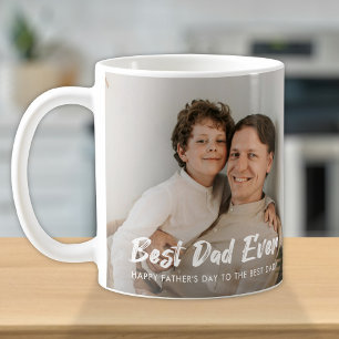 Taza De Café Mejor Papa nunca completo personalizado