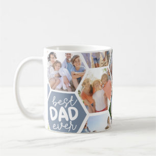 Taza De Café Mejor Papá Nunca Foto de Blue Hexagons