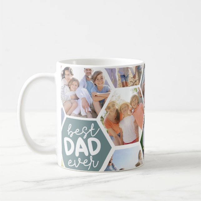 Taza De Café Mejor Papá Nunca | Foto de Hexagons verdes (Izquierda)