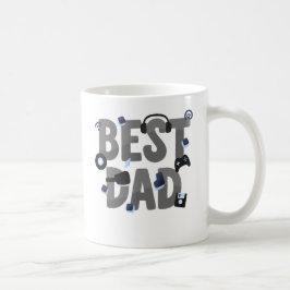 Taza De Café MEJOR PAPÁ Papá Gamer Gráfico