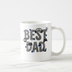 Taza De Café MEJOR PAPÁ Papá Gamer Gráfico