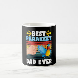 Taza De Café Mejor Papá Parakeet, Vintage, Amante De Aves