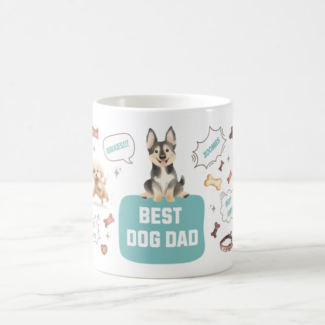 Taza De Café Mejor Papá Perro (Centro)