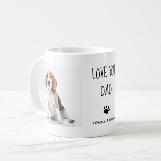 Taza De Café Mejor Papá Perro (Anverso izquierdo)