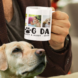 Taza De Café MEJOR PAPÁ PERRO DE TODOS LOS TIEMPOS Collage de F