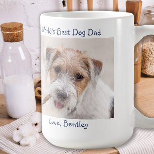 Taza De Café Mejor papá perro del mundo - Día del padre - Foto