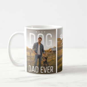 Taza De Café Mejor Papá Perro del Mundo Dos Fotos PhotoPop