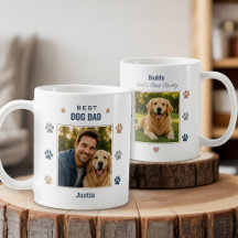 Mejor Papá Perro Foto Personalizada