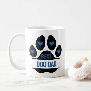Taza De Café Mejor Papá Perro Huella de Pata
