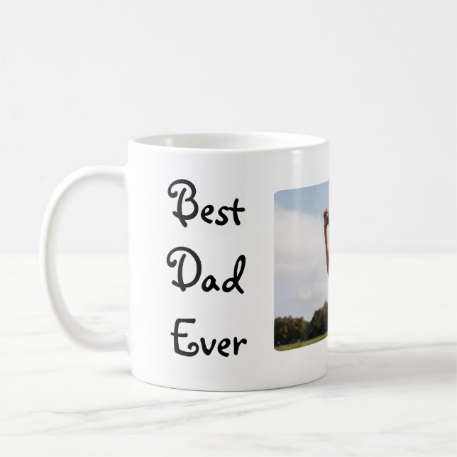 Taza De Café Mejor Papá Personalizado Nunca 1 Foto (Izquierda)
