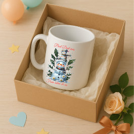 Taza De Café Mejor Papá Personalizado Nunca Snowman_Personaliza