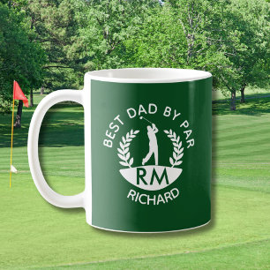 TAZA DE CAFÉ MEJOR PAPÁ POR MONOGRAMA NOMBRE