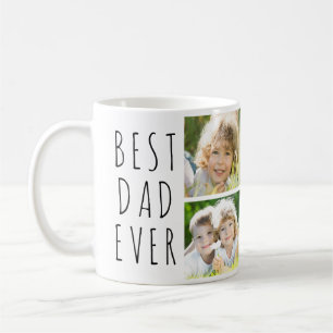 Taza De Café Mejor Papá por Par 4 Fotos Simple